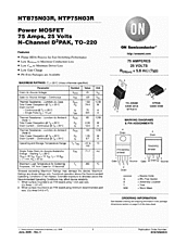 DataSheet NTB75N03R pdf